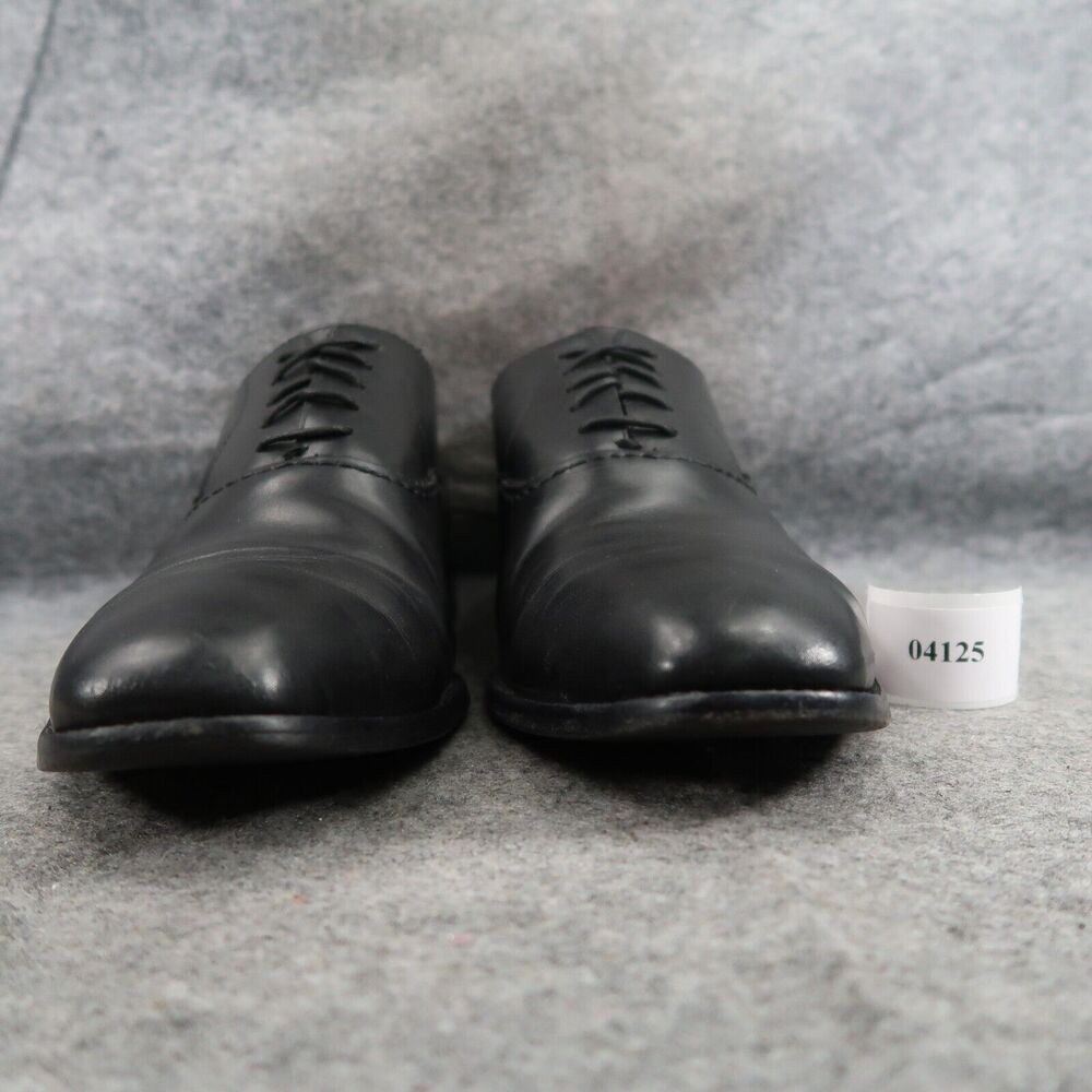 Hart Schaffner Marx Shoe Men 11 Oxford Cap Toe Formal Professional Classic Black - Picture 2 of 16